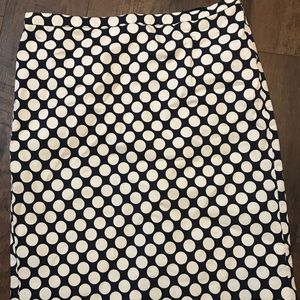 J. Crew No.2 Pencil Skirt in Pop Art Polka Dot 🎨
